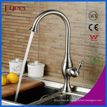 Fyeer Nickle Brush Single Handle Kitchen Sink Faucet